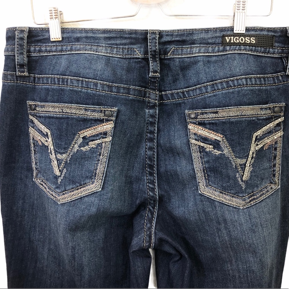 Vigoss Heritage Fit Boot Cut Denim Jeans High Rise